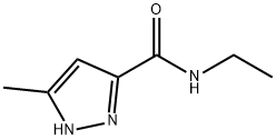 N-乙基-5-甲基-1H-吡唑-3-甲酰胺 结构式