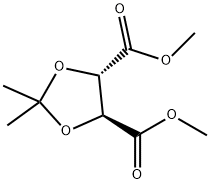 (4S,5S)-2,2-1,3-二氧戊环-4,5-二羧酸二甲酯 结构式