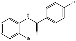 N-(2-溴苯基)-4-氯苯甲酰胺 结构式