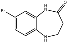 8-溴-4- 5-二氢-1H-苯并[B] [1,4]二氮杂-2(3H)-酮 结构式