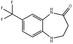 8-TRIFLUOROMETHYL-1,3,4,5-TETRAHYDRO-BENZOB1,4DIAZEPIN-2-ONE 结构式