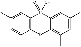 10-Hydroxy-2,4,6,8-tetramethyl-10H-phenoxaphosphine 10-oxide 结构式