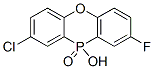 2-Chloro-8-fluoro-10-hydroxy-10H-phenoxaphosphine 10-oxide 结构式