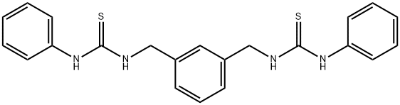 1,3-[双(3-苯基硫脲基甲基)]苯 结构式