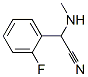 Benzeneacetonitrile, 2-fluoro-alpha-(methylamino)- (9CI) 结构式