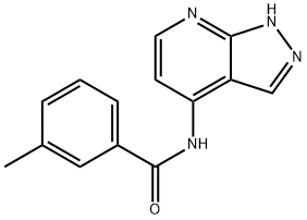 Benzamide, 3-methyl-N-1H-pyrazolo[3,4-b]pyridin-4-yl- (9CI) 结构式