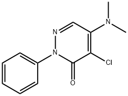 4-氯-5-(二甲基氨基)-2-苯基-3(2H)-哒嗪酮 结构式