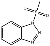 1-(甲磺酰基)-1H-苯并三唑 结构式