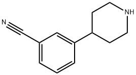 3-哌啶-4-基苯腈 结构式