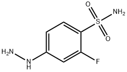 2-FLUORO-4-HYDRAZINYL BENZENESULPHONAMIDE 结构式