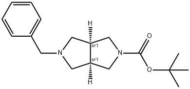 CIS-5-苄基-2-BOC-六氢吡咯并3,4-C吡咯 结构式