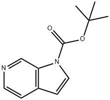 1H-吡咯并[2,3-C]吡啶-1-甲酸叔丁酯 结构式