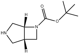 tert-butyl (1S,5R)-3,6-Diazabicyclo[3.2.0]heptane-6-carboxylate 结构式