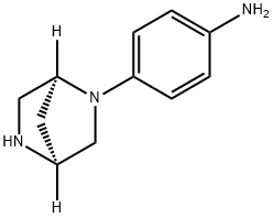 Benzenamine, 4-(1S,4S)-2,5-diazabicyclo[2.2.1]hept-2-yl- (9CI) 结构式