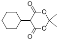 5-CYCLOHEXYL-2,2-DIMETHYL-[1,3]DIOXANE-4,6-DIONE 结构式