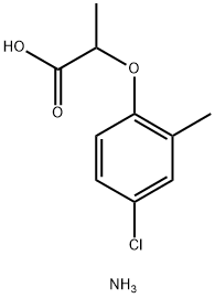 ammonium 2-(4-chloro-2-methylphenoxy)propionate 结构式