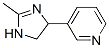 Pyridine,  3-(4,5-dihydro-2-methyl-1H-imidazol-4-yl)-  (9CI) 结构式