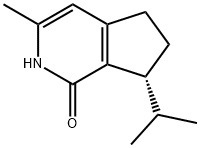 1H-Cyclopenta[c]pyridin-1-one,2,5,6,7-tetrahydro-3-methyl-7-(1-methylethyl)-,(7R)-(9CI) 结构式