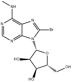 8-BROMO-N-METHYL-ADENOSINE 结构式