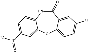 2-Chloro-7-nitrodibenz[b,f][1,4]oxazepin-11(10H)-one 结构式