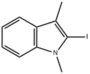 1H-Indole, 2-iodo-1,3-diMethyl- 结构式