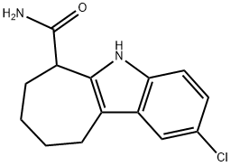 2-氯-5,6,7,8,9,10-六氢环庚[B]吲哚-6-甲酰胺 结构式