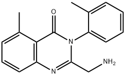 4(3H)-Quinazolinone, 2-(aMinoMethyl)-5-Methyl-3-(2-Methylphenyl)- 结构式