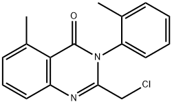 2-(氯甲基)-5-甲基-3-邻甲苯喹唑啉-4(3H)-酮 结构式