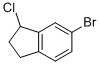 6-BROMO-1-CHLORO-2,3-DIHYDRO-1H-INDENE 结构式