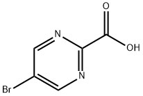 5-溴嘧啶-2-羧酸 结构式
