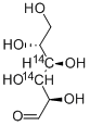 GLUCOSE, D-, [3,4-14C] 结构式