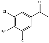 4-氨基-3,5-二氯苯乙酮 结构式