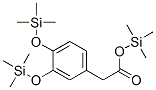 3,4-Bis(trimethylsilyloxy)phenylacetic acid trimethylsilyl ester 结构式