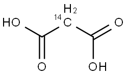 MALONIC ACID, [2-14C] 结构式