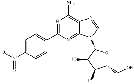 2-(PARA-NITROPHENYL)-ADENOSINE 结构式