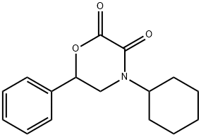 4-Cyclohexyl-6-phenyl-2,3-morpholinedione 结构式