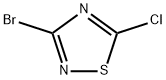 3-溴-5-氯-1,2,4-噻二唑 结构式