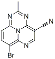 7-Bromo-2-methyl-1,3,6,9b-tetraazaphenalene-4-carbonitrile 结构式