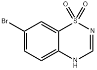 2H-1,2,4-BENZOTHIADIAZINE, 7-BROMO, 1,1-DIOXIDE 结构式