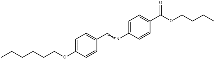 BUTYL P-HEXYLOXYBENZYLIDENE P-AMINOBENZOATE 结构式