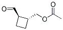 Cyclobutanecarboxaldehyde, 2-[(acetyloxy)methyl]-, (1R,2R)- (9CI) 结构式