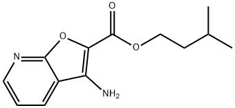 3-氨基呋喃[2,3-B]吡啶-2-甲酸异戊酯 结构式