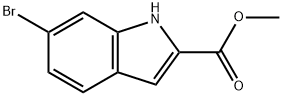 6-溴吲哚-2-甲酸甲酯 结构式