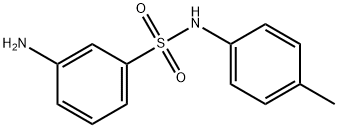 3-氨基-N-(对甲苯基)苯磺酰胺 结构式