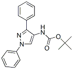 Carbamic acid, (1,3-diphenyl-1H-pyrazol-4-yl)-, 1,1-dimethylethyl ester (9CI) 结构式