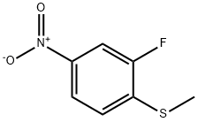 2-氟-1-(甲基硫烷基)-4-硝基苯 结构式