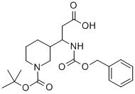 3-(((Benzyloxy)carbonyl)amino)-3-(1-(tert-butoxycarbonyl)piperidin-3-yl)propanoicacid