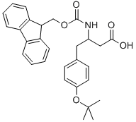 N-FMOC-3-AMINO-4-(4-TERT-BUTOXY-PHENYL)-BUTYRIC ACID 结构式