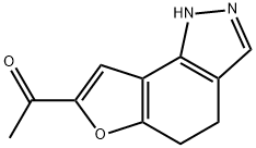 1-(4,5-二氢-1H-呋喃并[2,3-G]吲唑-7-基)乙烷-1-酮 结构式