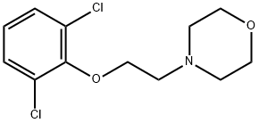 4-[2-(2,6-二氯苯氧基)乙基]吗啉 结构式